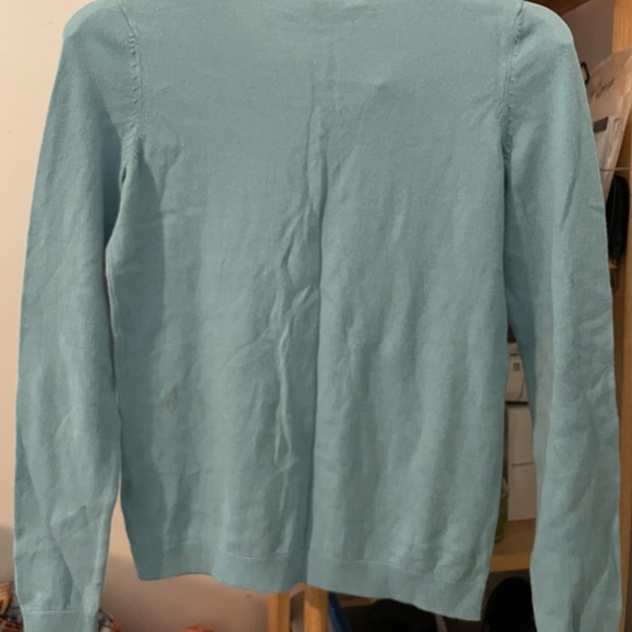 NWOT TALBOTS Blue Button up cardigan sweater. - Picture 2 of 4